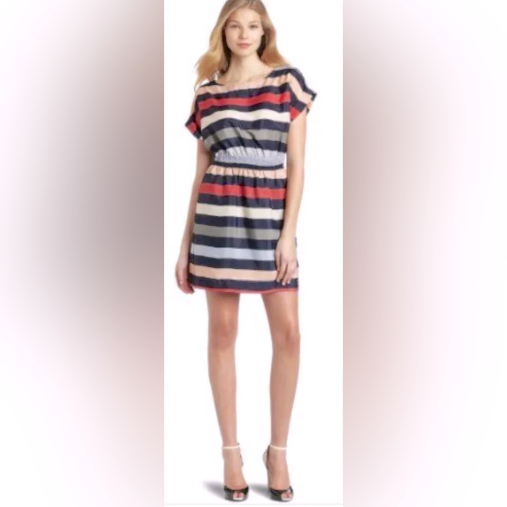 Bcbgeneration Color Block Stripe Batwing Sleeves … - image 1